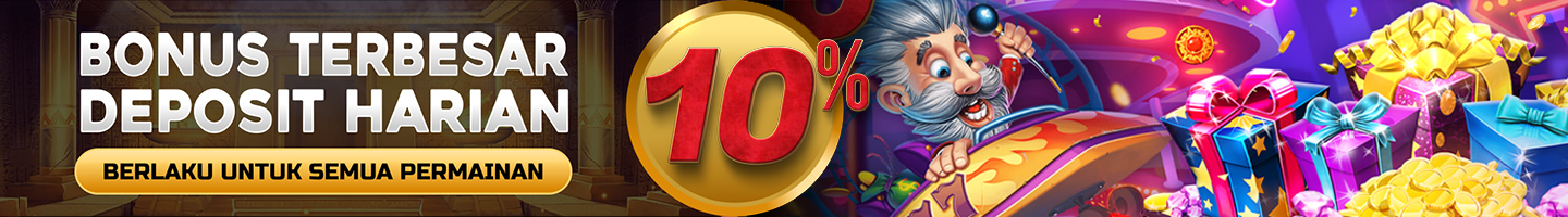 BONUS DEPOSIT HARIAN 10% - SLOTCC